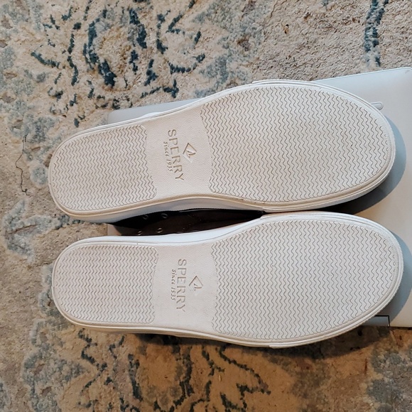 SPERRY GRAY CANVAS BOAT SHOES SIZE 12 - Picture 2 of 5